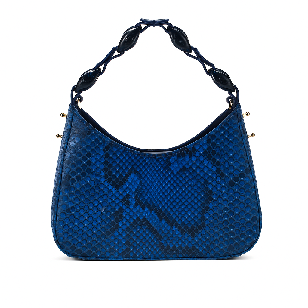 
                  
                    All That Bag - Royal Blue Python
                  
                