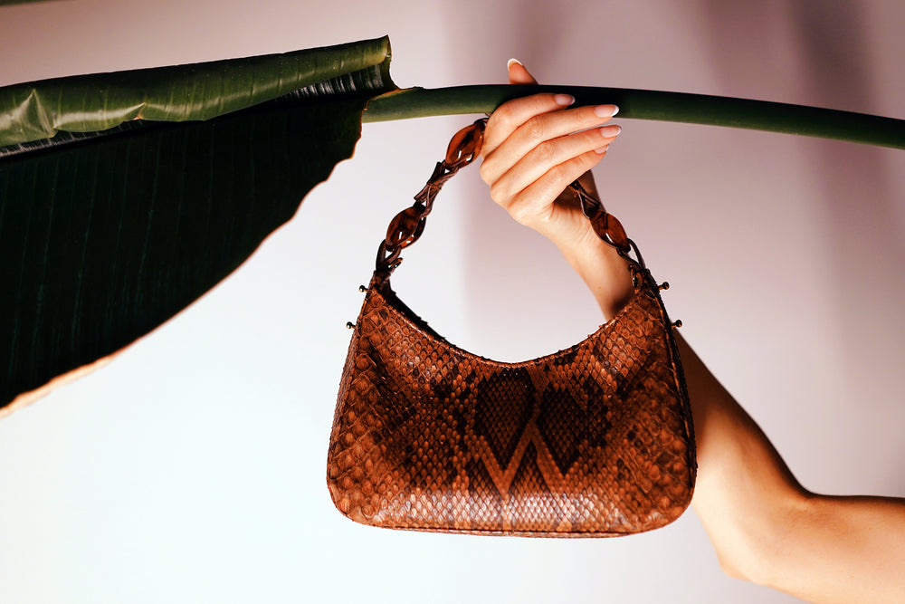 
                  
                    All That Bag - Chocolate Brown Python
                  
                