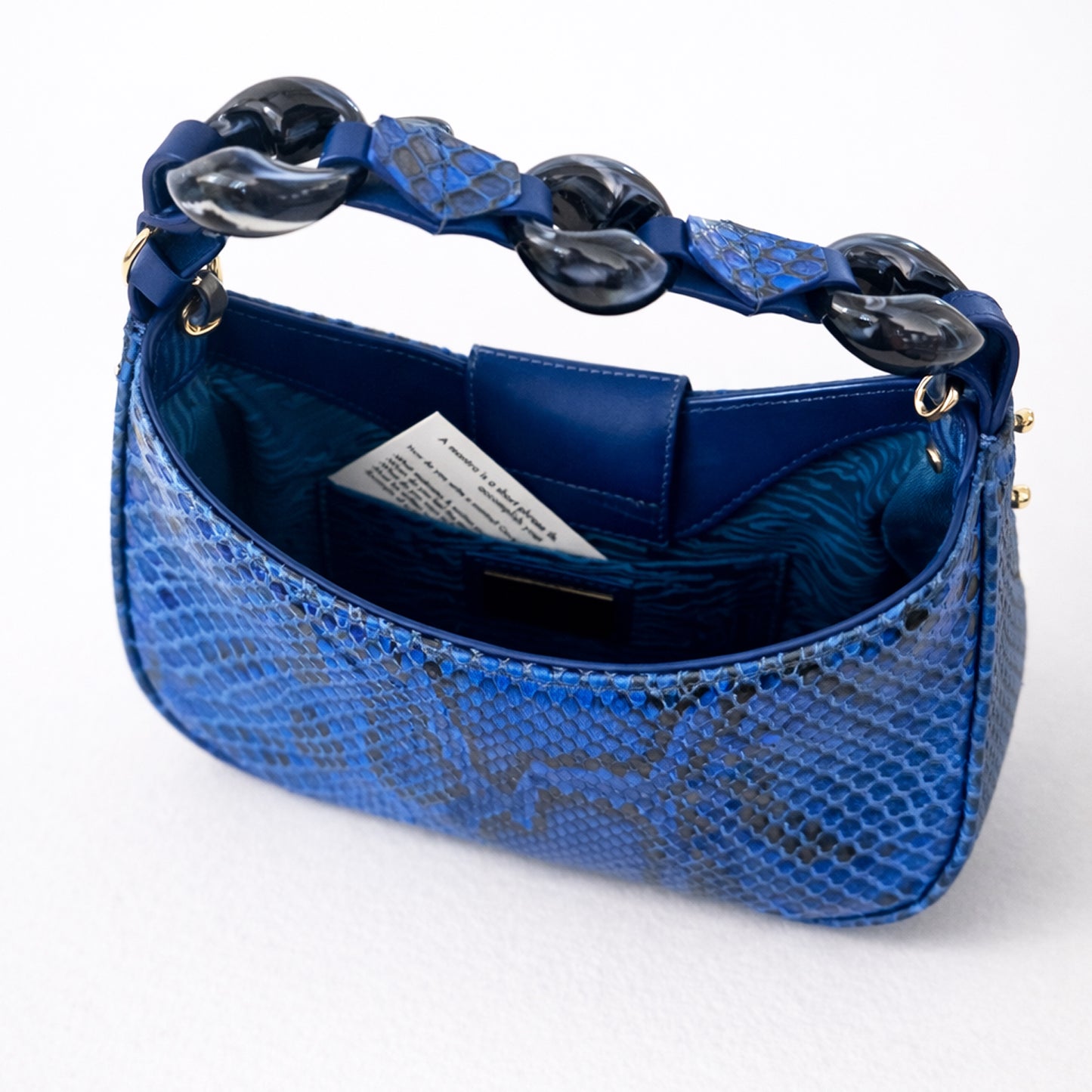 
                  
                    All That Bag - Royal Blue Python
                  
                