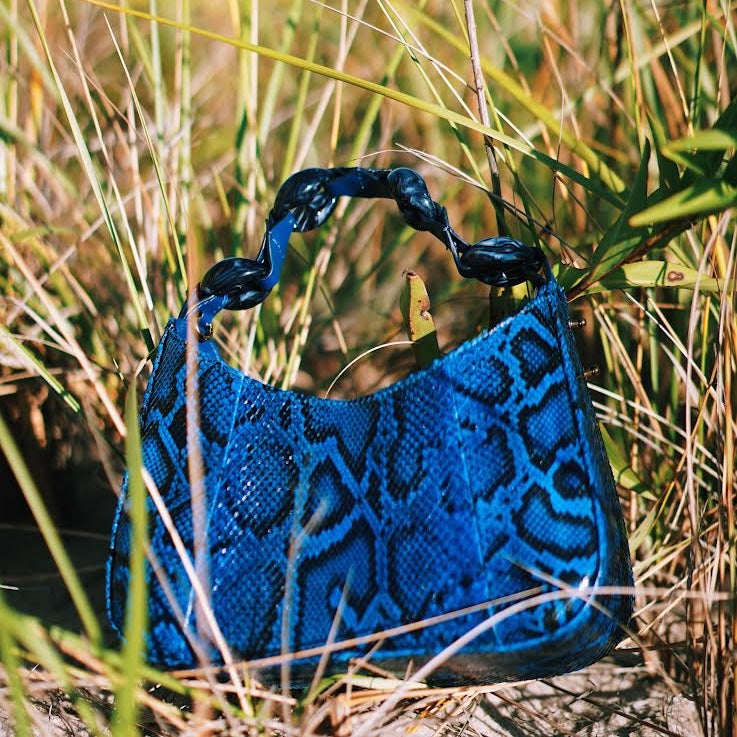 Ball Python Purse Invasive Python Leather Bags & Accessories – GG Maull – ggmaull.com